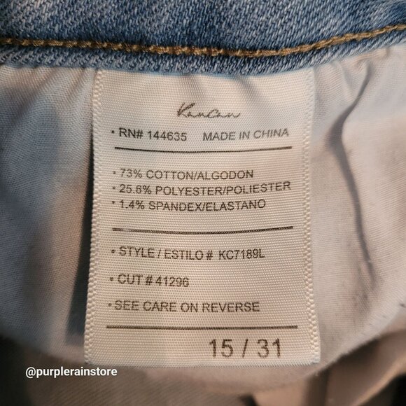 Kancan Jeans Size 31 High Rise Flare Stretch Light Wash Denim Western Rodeo - Picture 5 of 12